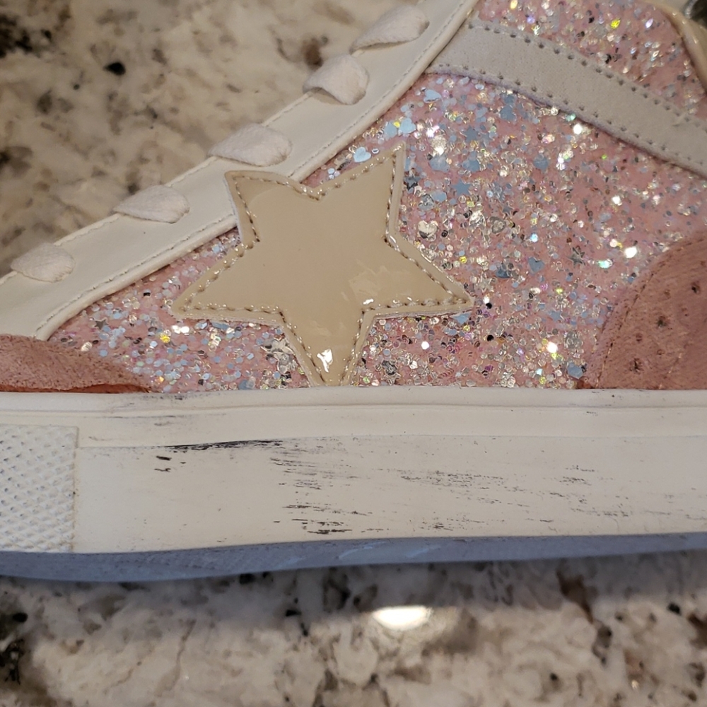 Steve Madden Girl's Glitter Hi-top - Picture 8 of 9